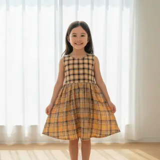 Dupla géz/muszlin Double sided CHECKS multicolour brown
