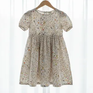 Dupla géz/muszlin Lovely meadow white