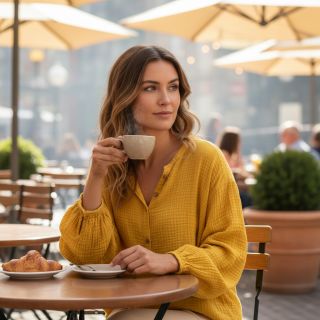 Dupla géz/muszlin lemon