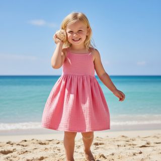 Dupla géz/muszlin pink ORGANIC