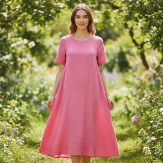 Dupla géz/muszlin pink ORGANIC