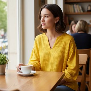 Dupla géz/muszlin lemon ORGANIC