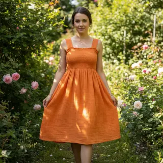 Dupla géz/muszlin orange