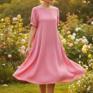 Dupla géz/muszlin pink