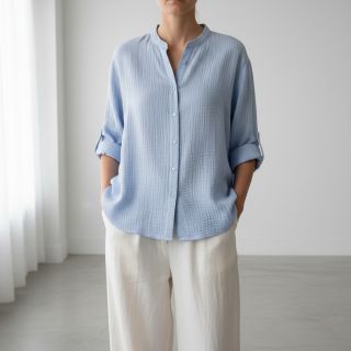 Dupla géz/muszlin blue heaven ORGANIC