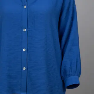 Dupla géz/muszlin cobalt ORGANIC