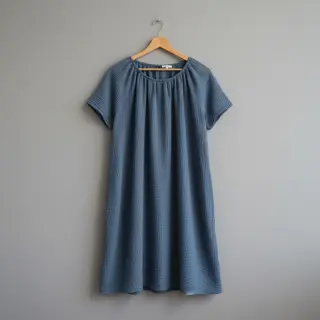 Dupla géz/muszlin jeans blue
