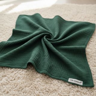 Dupla géz/muszlin old green