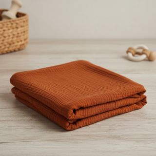 Dupla géz/muszlin rust