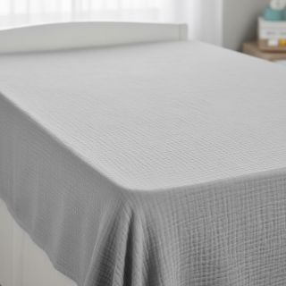 Dupla géz/muszlin light grey