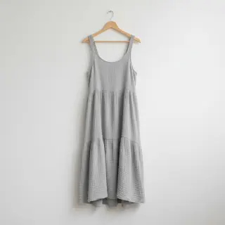 Dupla géz/muszlin light grey