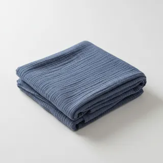 Dupla géz/muszlin jeans blue ORGANIC