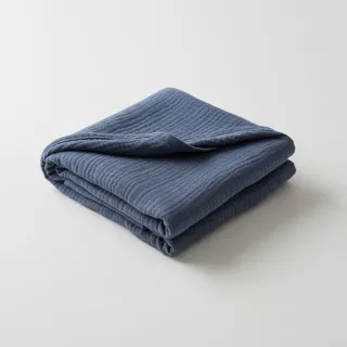 Dupla géz/muszlin jeans blue ORGANIC