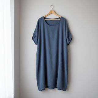 Dupla géz/muszlin jeans blue ORGANIC