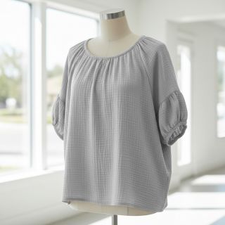 Dupla géz/muszlin light grey ORGANIC