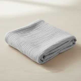 Dupla géz/muszlin light grey ORGANIC