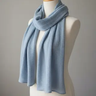 Dupla géz/muszlin blue ORGANIC