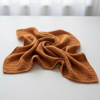 Dupla géz/muszlin brique ORGANIC