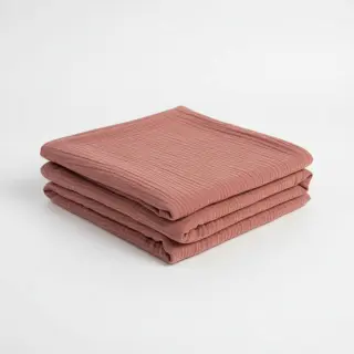 Dupla géz/muszlin mauve ORGANIC