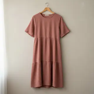 Dupla géz/muszlin mauve ORGANIC
