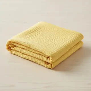 Dupla géz/muszlin soft yellow ORGANIC