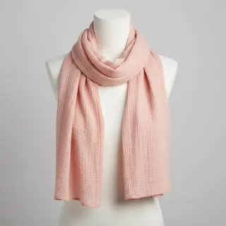 Dupla géz/muszlin light rose ORGANIC