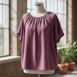 Dupla géz/muszlin purple ORGANIC