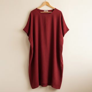 Dupla géz/muszlin bordeaux ORGANIC