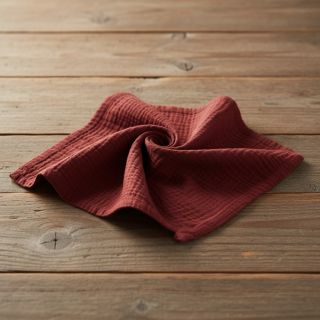 Dupla géz/muszlin bordeaux ORGANIC