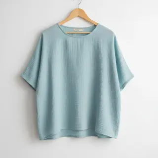 Dupla géz/muszlin teal ORGANIC