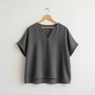 Dupla géz/muszlin dark grey