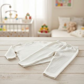 Dupla géz/muszlin ecru