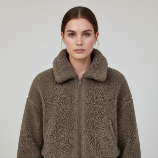 Fleece TEDDY DOUBLE SIDED taupe