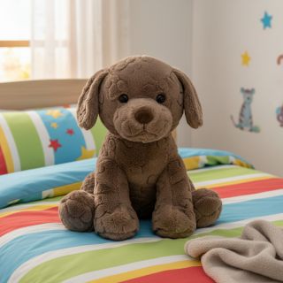 Fleece Paw prints brown