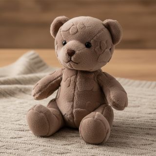 Fleece Paw prints taupe