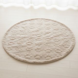 Fleece Paw prints beige