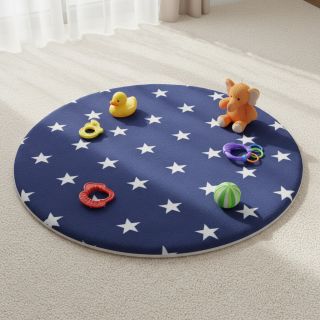 Wellness Fleece Stars blue light blue