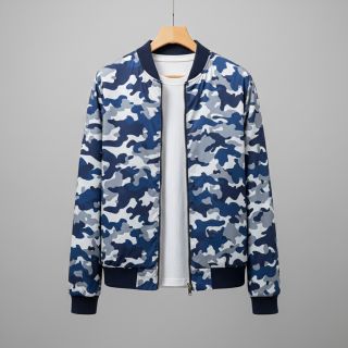 JEANS DENIM STRETCH Camouflage blue