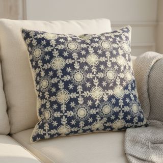 Pamutvászon JEANS EMBROIDERY Niva design B