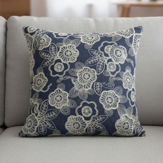 Pamutvászon JEANS EMBROIDERY Niva design A