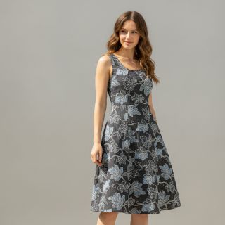 Pamutvászon JEANS EMBROIDERY Lisa design D