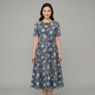 Pamutvászon JEANS EMBROIDERY Lisa design A