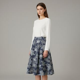 Pamutvászon JEANS EMBROIDERY Lisa design B