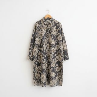 Pamutvászon JEANS EMBROIDERY Bouquet black