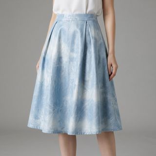 JEANS FOIL TIE DYE light blue