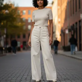 JEANS Denim white