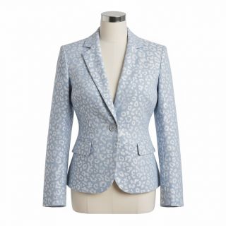 JEANS JACQUARD Animal skin light blue