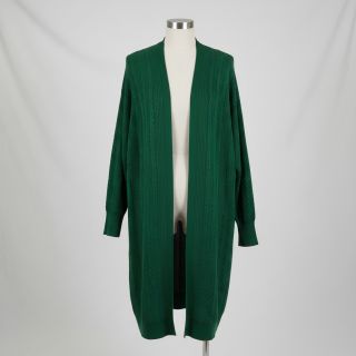 Kötött kelme jacquard Cable forest green