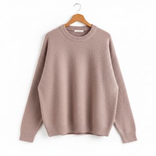 Pulóver anyag Paris bouclé rose