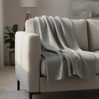 Pulóver anyag BABY KNIT light grey